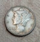1935-s  Mercury Dime 90% Silver Coin In Higher Grade = About Extrafine Condition
