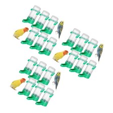 3 Pack Bird Drinker Cage Water Dispenser Parakeet for Feeder Birds