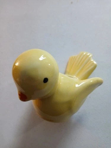 Antique Vintage McCoy Yellow Bird  Planter Pottery