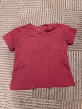 Carhartt XL Maroon Scrub Top Blouse