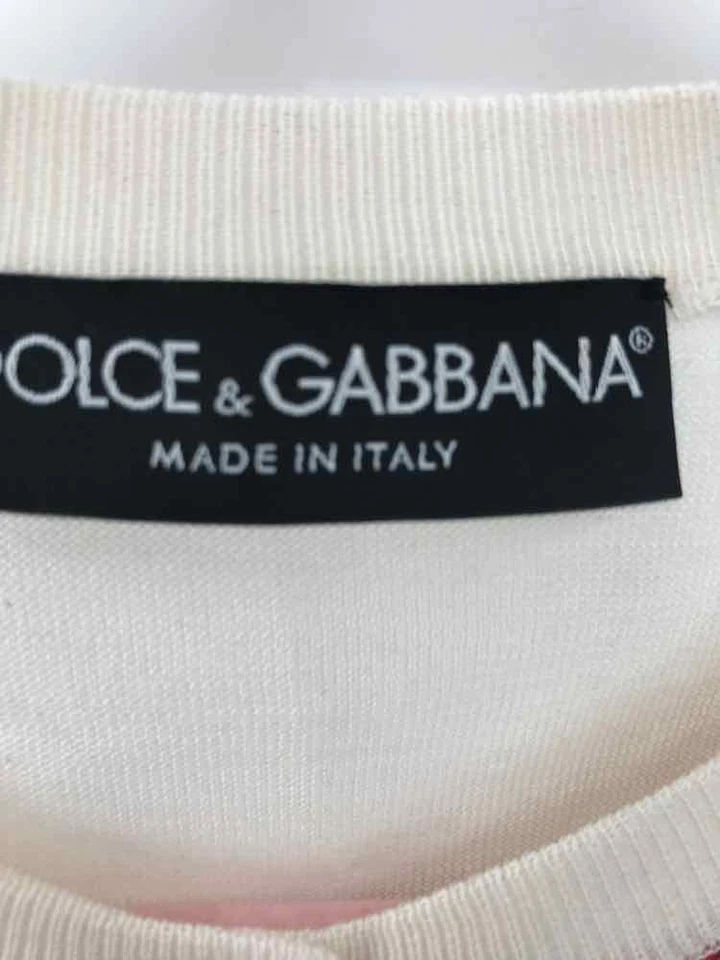 Suéter cárdigan Dolce & Gabbana marfil talla 40 usado Foto 3 de 3