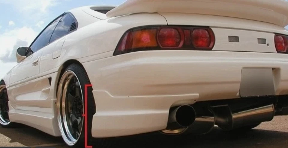 FRP Rear Bumper Lip Side Skirt Lip Border Style For Toyota MR2 SW20 1989-1999 - Изображение 2 из 4