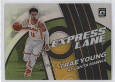 2021 Panini Donruss Optic Express Lane Lime Green Prizm /149 Trae Young #5 1aj
