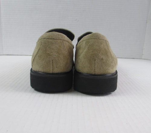 Mocasines de cuero con borlas LL Bean para mujer 8M suelas de goma de gamuza tostada - Imagen 5 de 9