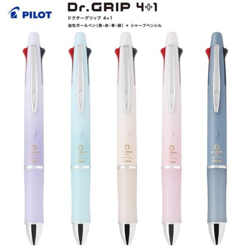 Pilot Dr.Grip 4+1 Ballpoint Pen,5 beautiful body Colour choices(PBKHDF) - Picture 1 of 3