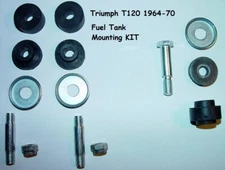 1964-70 Triumph 650, T120. Fuel Tank Mounting KIT OEM, UK