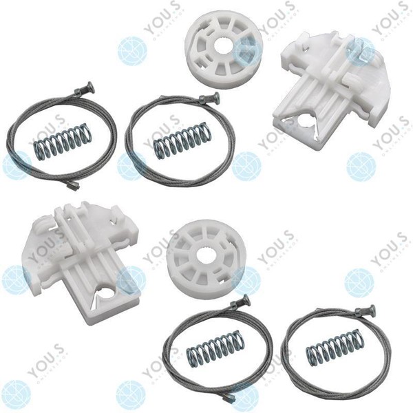 FüR Jaguar X-TYPE Fensterheber Reparatursatz Seilzug Hinten Links + Rechts *Neu-image