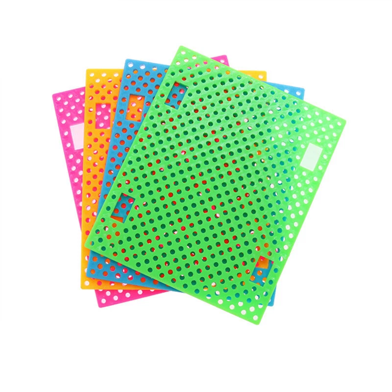 Car Chassis Perforated Plastic Panel Car Frame DIY For Robotic Toy Model Color - Image 3 of 4