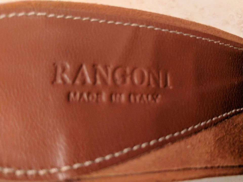 Sandalias de vestir Rangoni 6,5 marrón borlas zapatos para mujer. Venta al por menor $160 Foto 3 de 4