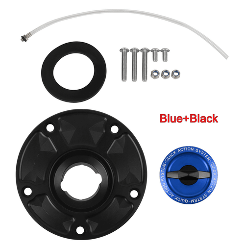 Keyless Fuel Gas Tank Cap CNC For Kawasaki Z1000/SX/R 2007-20 NINJA ZX-10R ZX-6R - Picture 4 of 12