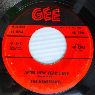 HEARTBEATS nice vg condition GEE 45 After New Years Eve / 500 Miles To Go E7342