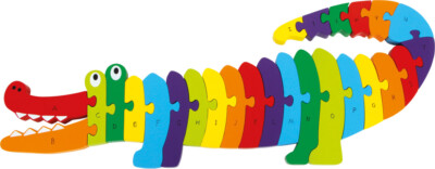 ABC Puzzle Krokodil aus Holz von Small Foot Legler 