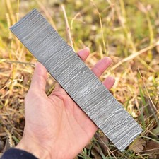 10 x 2 Hand Forged DAMASCUS STEEL Billet Bar For Knife Making Fire Pattern 7mm
