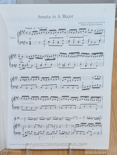 Sonata for Solo Flute in A Major by Johann Sebastian Bach - Picture 2 of 4