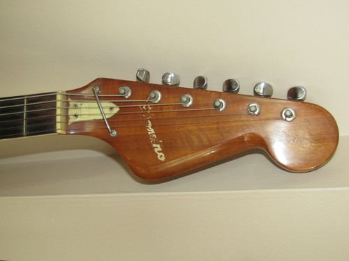 DOMINO ARCH TOP GUITAR NECK - 1967 MADE IN JAPAN by TEISCO / KAWAI - Picture 10 of 12