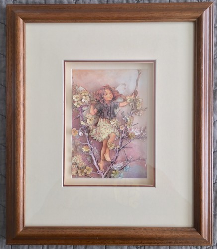 Tree Fairy Girl 3D Carve Paper Art Framed Flower Nature Matted Fantasy Mythical - Picture 2 of 7