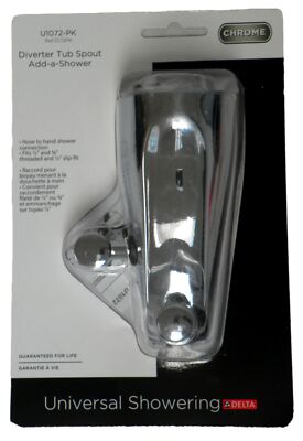 Delta U1072-PK Wall Mounted Tub Spout accesory 5-1/4'' Diverter Chrome