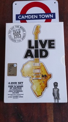 Live Aid 13 July 1985 4X Dvd Boxset Bowie Queen Duran U2 Phil Collins Dvd Nuovo