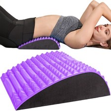 Back Stretcher Pillow - Back Pain Relief, Support for prolonged Sitting Purple