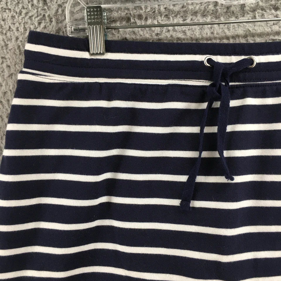 Mini Skort deportivo Karen Scott para mujer L multicolor a rayas mezcla de algodón cordón Foto 2 de 4