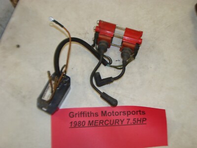 1980 Mercury outboard 7.5hp 75 ignition coils power pack cdi