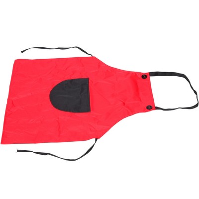 Kids Bib Apron Pocket Painting Smock Little Girls Cooking Smock