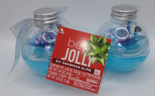 Be Jolly 2 Pack Slime  Supplies Kit DIY Snowman Slime Glitter Beads - SEALED