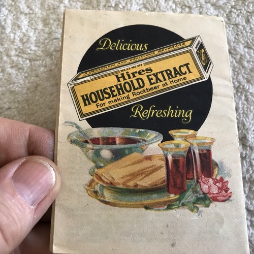 HIRES ROOT BEER 3 DIFFERENT PAPER ADVERTISING POECES EXTRACT BOOKLETS,TRADE CARD - Picture 4 of 12
