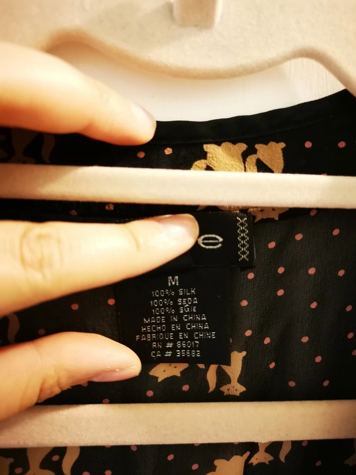 bebe - Vintage Black Cat Pattern Dress - Image 4 of 4