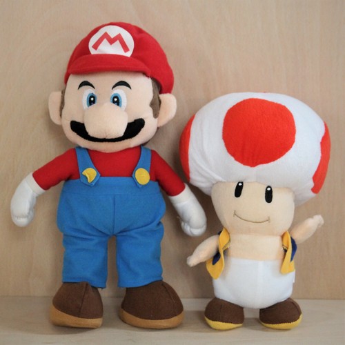 Peluche Mario & Toad 14" Soft Toys Nintendo Super Mario Bros Brothers 2011