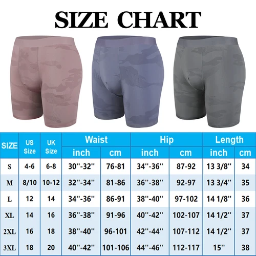 Ropa interior para hombre calzoncillos boxer elásticos anti rozaduras, multipack, baúl entrepierna de 6,5"" - Imagen 13 de 16