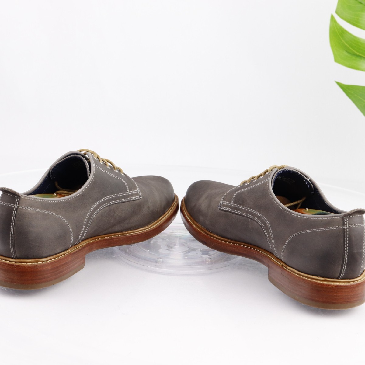 Cole Haan Mens Tyler GrandOs Oxford Size 9.5 M Gray Leather  display picture 3