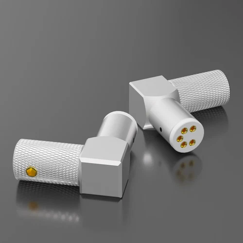 Hi-End rechtwinklig 5 Pin DIN Buchse Stecker für HiFi Audio Tonarm Signalkabel - Bild 3 von 4