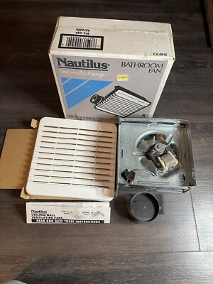 Nautilus N688 Bathroom Fan Vintage 50 CFM 2.0 Sones 3” Duct Connector ...