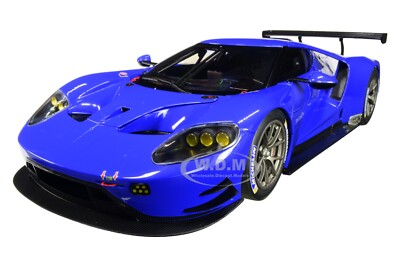 FORD GT LE MANS PLAIN COLOR VERSION BLUE 1/18 MODEL CAR BY AUTOART
