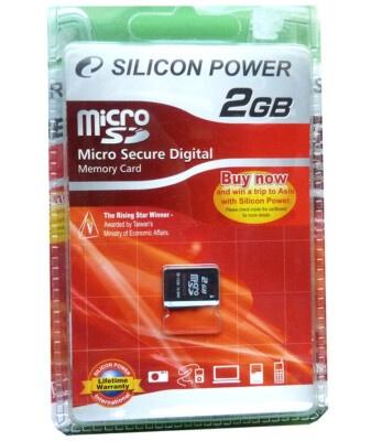 MICRO SD Speicherkarte 2 GIGABYTE Silicon Power