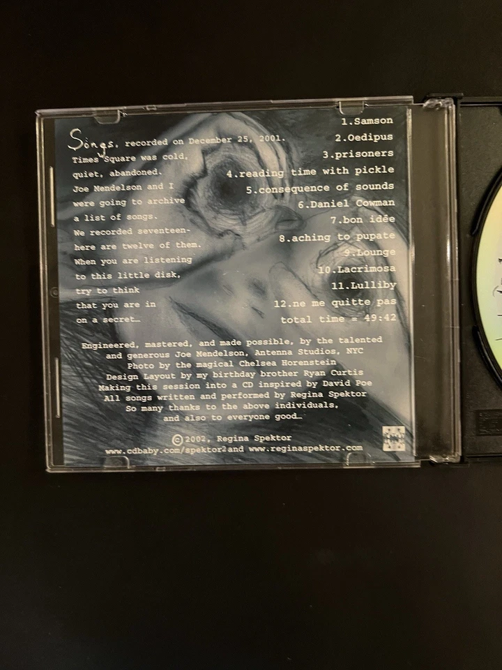 REGINA SPEKTOR SONGS (2002) SELF RELEASED RARE CD Foto 3 de 4