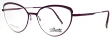 SILHOUETTE 5532 75 4140 Purple Womens Cat Eye Full Rim Eyeglasses 54-17-140 B:42