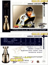 PACIFIC QUEST FOR THE CUP 2003 MAREK ZIDLICKY RC NASHVILLE PREDATORS ROOKIE /950