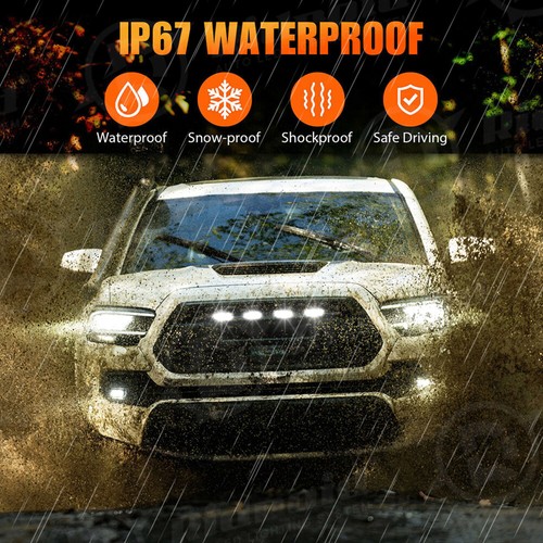 4xRaptor Style Grille LED Lights Off Road Lights For Toyota Tacoma TRD Pro 16-21 - Picture 11 of 26