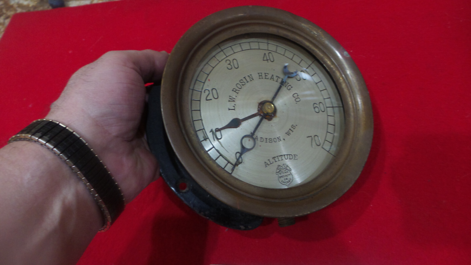 Vintage National Steam Specialty Altitude Gage W/Advertising eBay