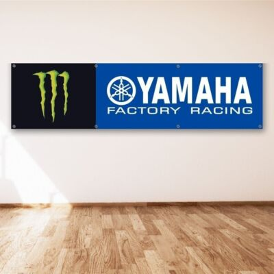 #ad #ad Yamaha Energy Drink 2x8 ft Flag Racing Motorcycle Garage Wall Banner $15.55