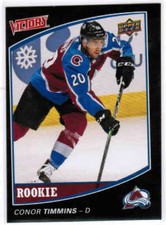 19/20 UD VICTORY BLACK ROOKIE CONOR TIMMINS V-20 NATIONAL HOCKEY CARD DAY 2020