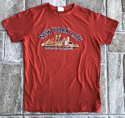 Vintage New York City Manhattan Shirt Twin Towers… - image 1