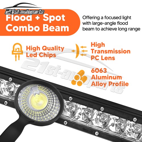 32'' 150W LED Light Bar w/ Lower Bumper Mount + Wire Kit For 14-19 TOYOTA Tundra - Picture 5 of 8