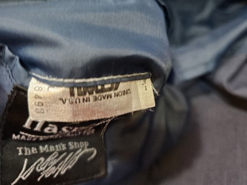 Vtg Union Made USA Haspel Suit Sz 38R Navy Blue, Pants 36x30 +Christian Dior Tie - Picture 22 of 24