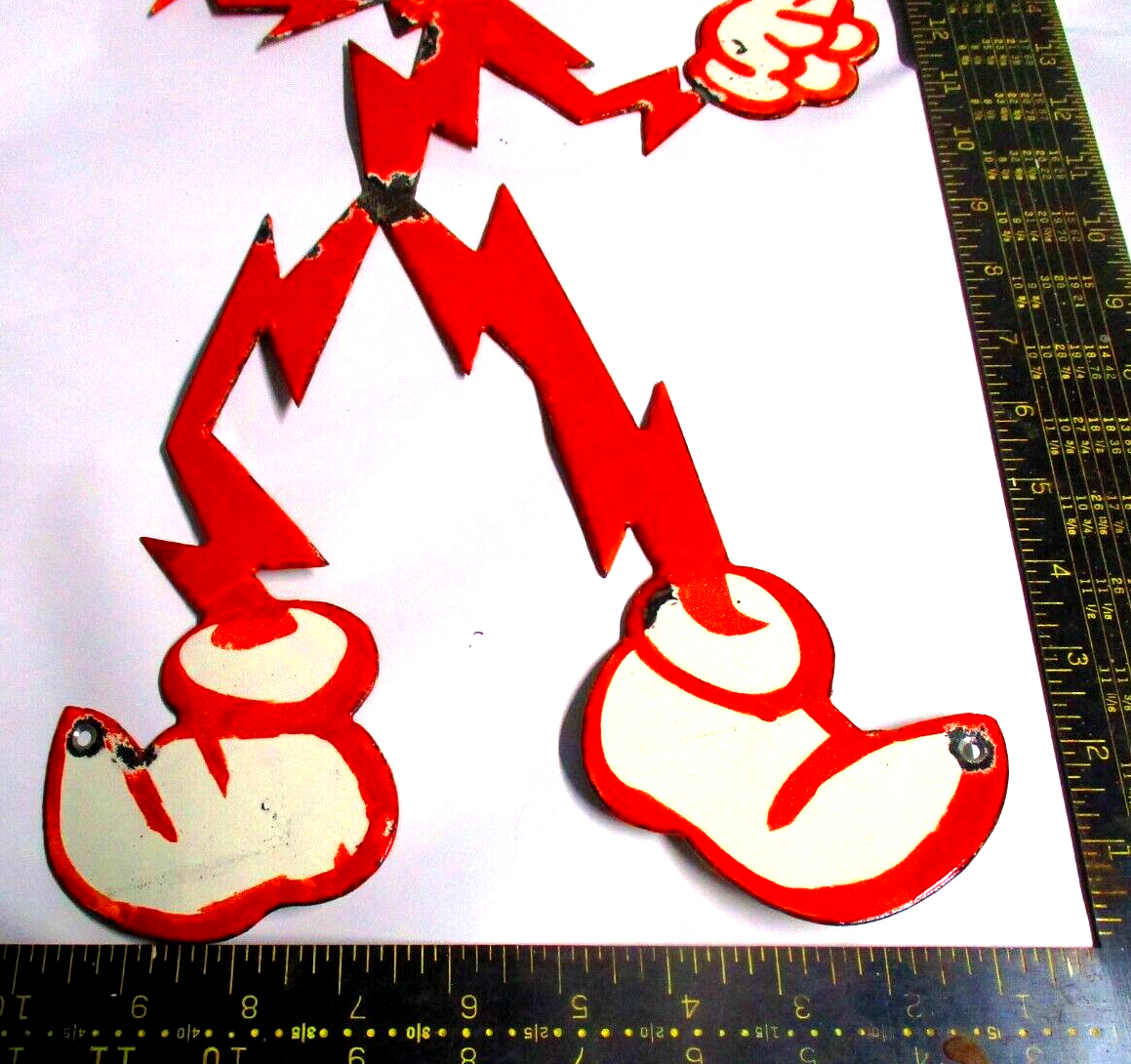 Reddy Kilowatt sign vintage porcelain electric coop Reddy Kilowatt sign vintage porcelain electric coop