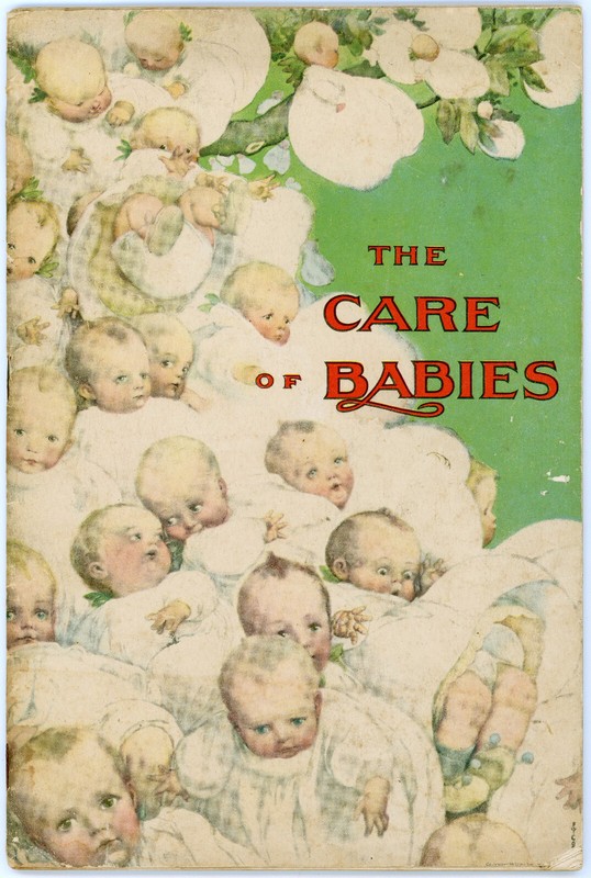 Antique 1919 The Care of Babies Illustrated Book Imperial Granum Pure Wheat Food