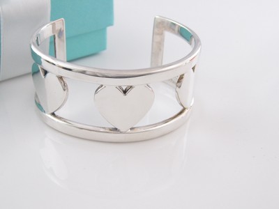 Heart Cuff Bangle Bracelet Box Included 