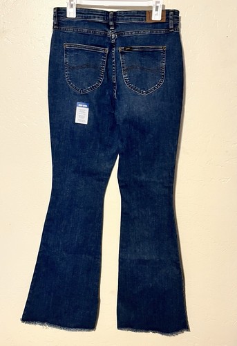 Lee Women’s Heritage Flare High Rise Blue Jeans Size 12 Pants NEW - Picture 10 of 11